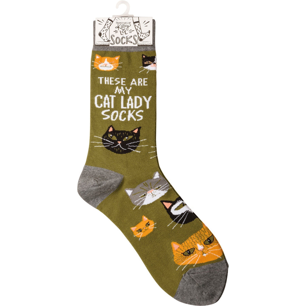 These Are My Cat Lady Socks | Cat Lovers | Unisex by The Bullish Store