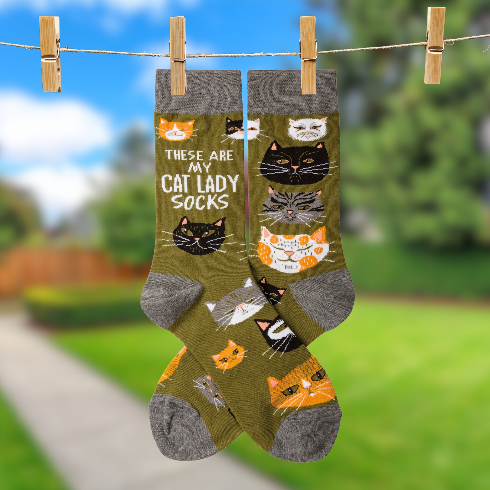 These Are My Cat Lady Socks | Cat Lovers | Unisex by The Bullish Store