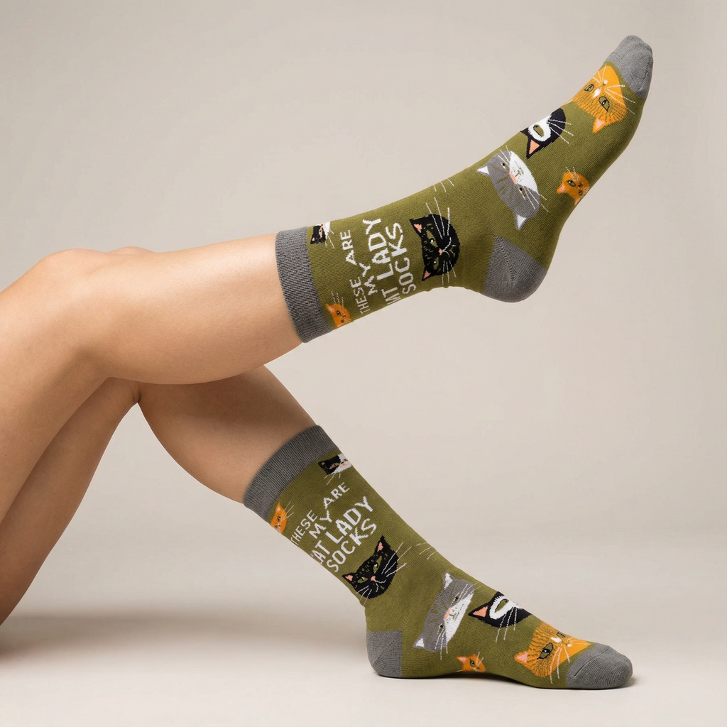 These Are My Cat Lady Socks | Cat Lovers | Unisex by The Bullish Store