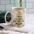 This Is One Awesome Mom Large Stoneware Coffee Mug | Holds 20 oz. by The Bullish Store