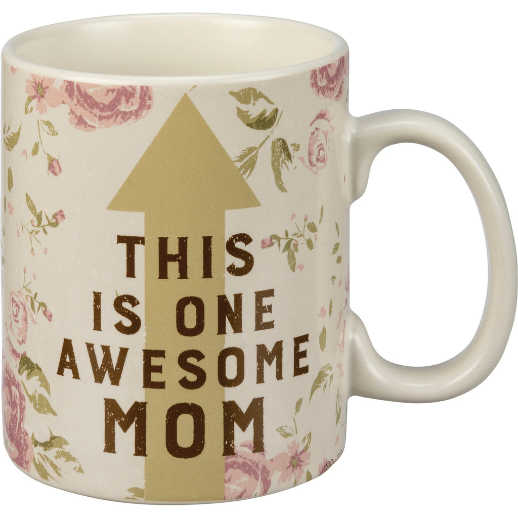 This Is One Awesome Mom Large Stoneware Coffee Mug | Holds 20 oz. by The Bullish Store