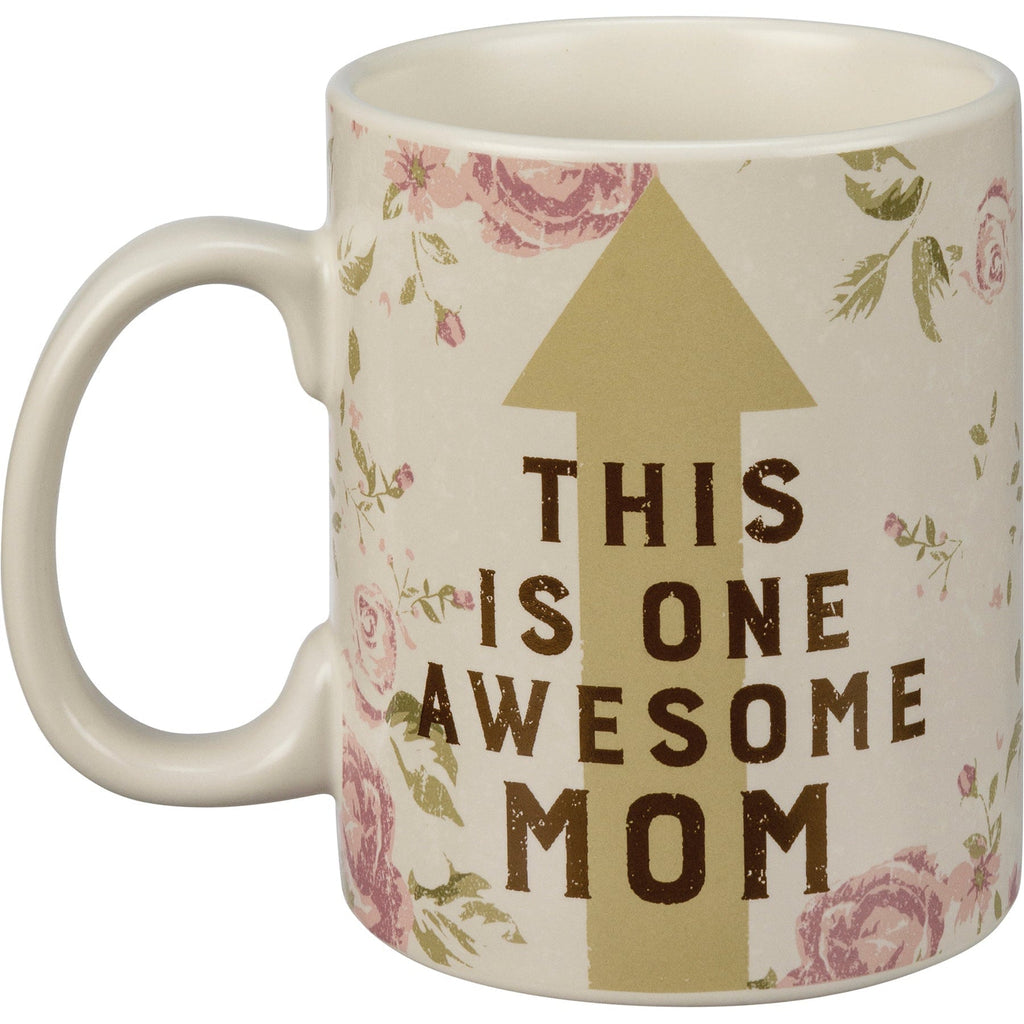 This Is One Awesome Mom Large Stoneware Coffee Mug | Holds 20 oz. by The Bullish Store