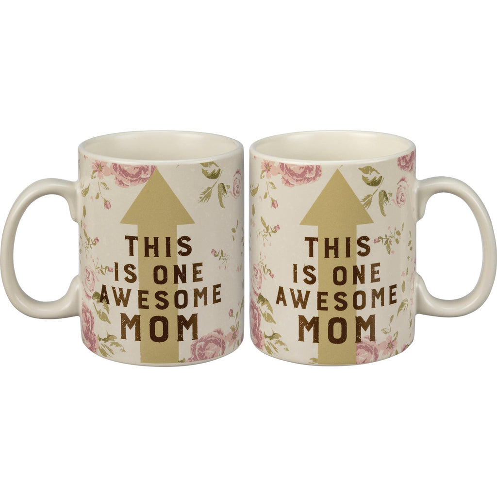 This Is One Awesome Mom Large Stoneware Coffee Mug | Holds 20 oz. by The Bullish Store