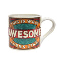 This is What Awesome Looks Like Ceramic Mug | Vintage Style | Design on Both Sides | In a Gift Box by The Bullish Store