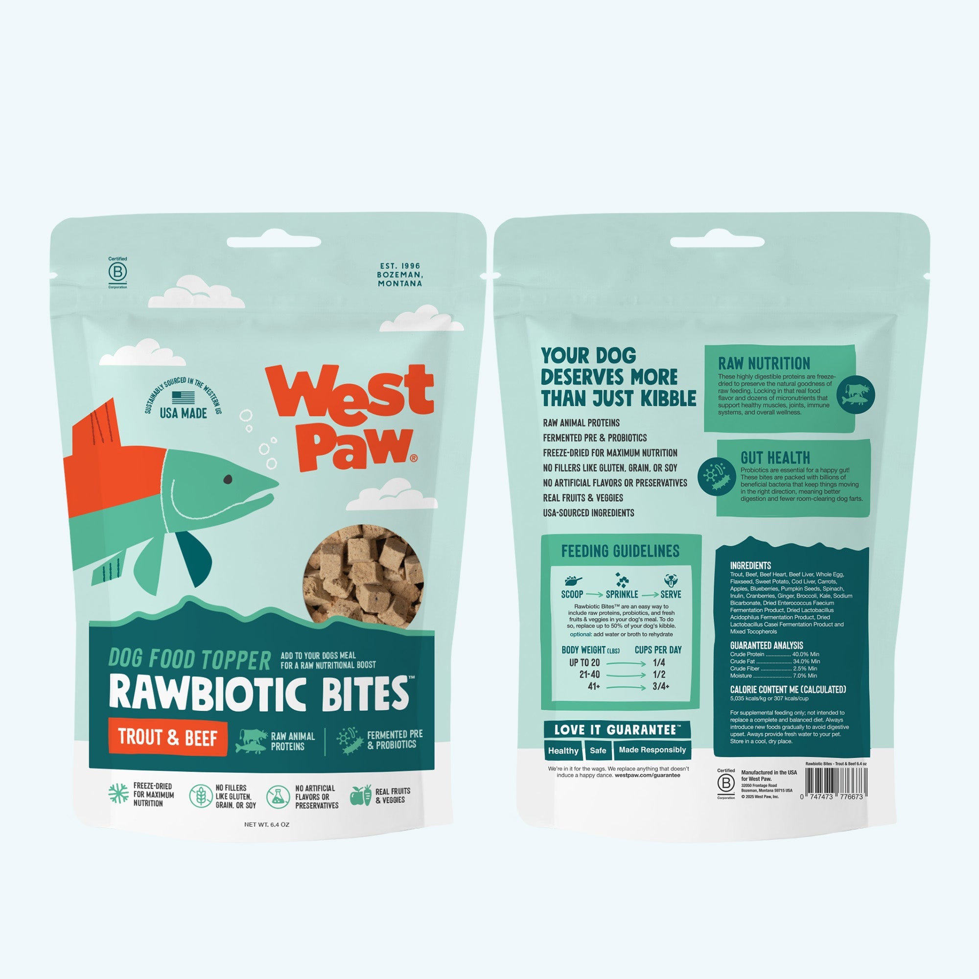 Trout & Beef Dog Food Topper by West Paw
