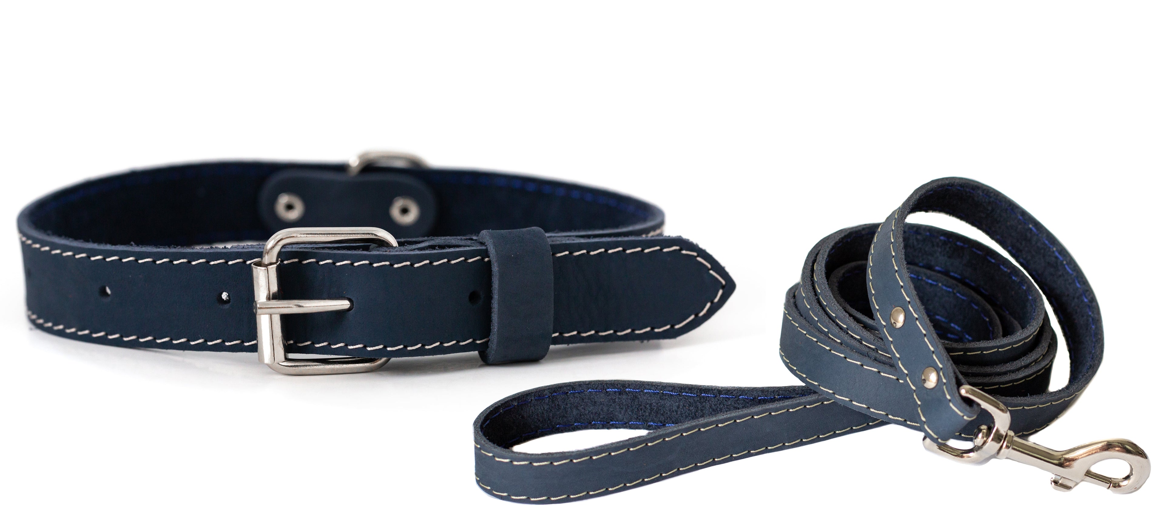 Pro Line Hunting Leather Collar and Leash Set by Euro-Dog Collars and Leads