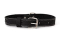 Traditional Black Leather Dog Collar by Euro-Dog Collars and Leads