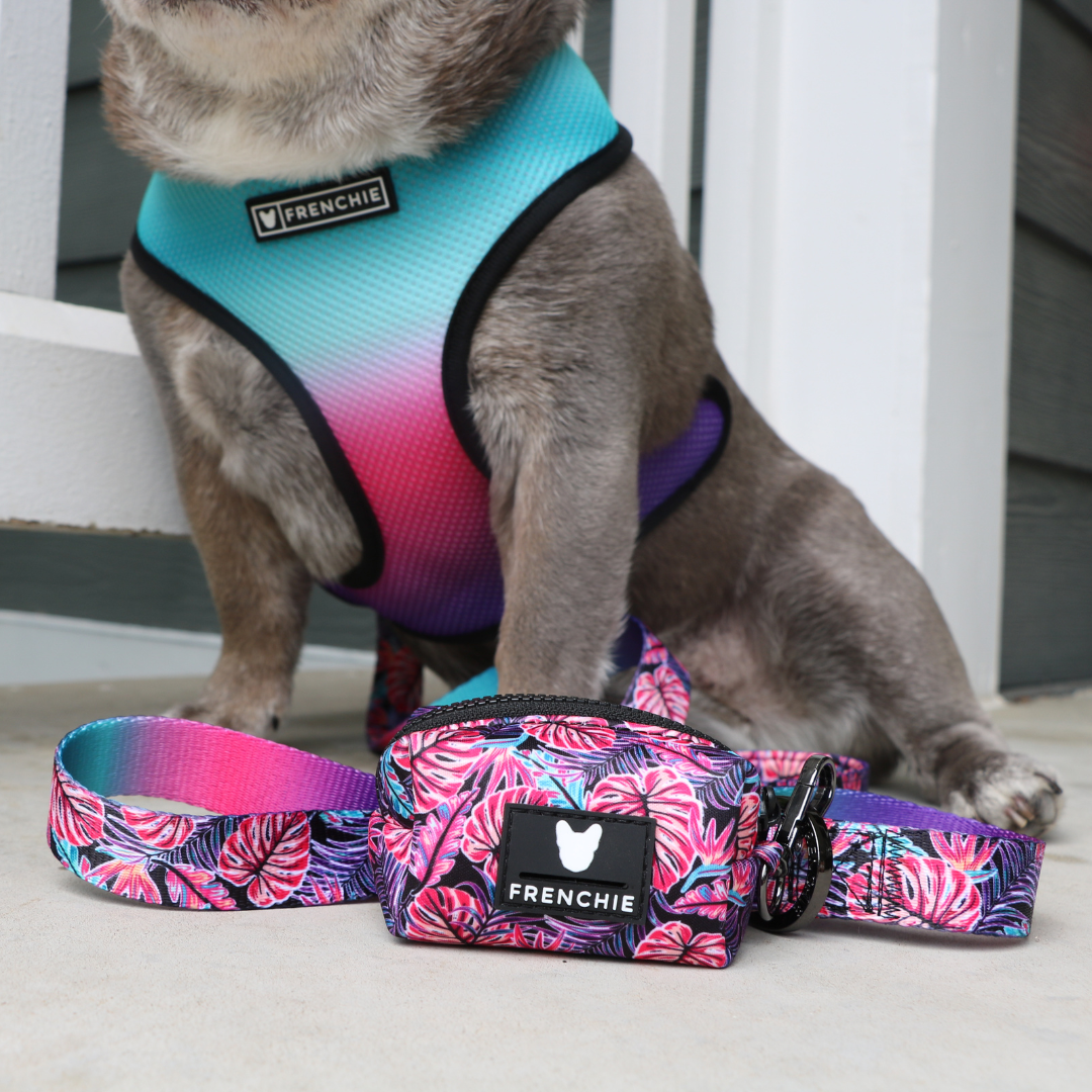 Frenchie Comfort Leash - Tropical Palms by Frenchie Bulldog