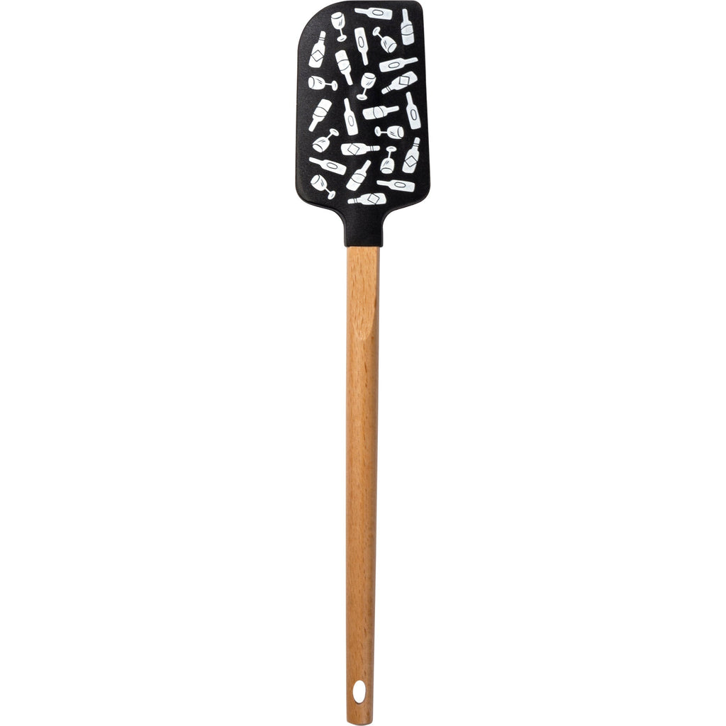 True Friends Don't Care if Your House is Dirty, They Care If You Have Wine Spatula With A Wooden Handle by The Bullish Store