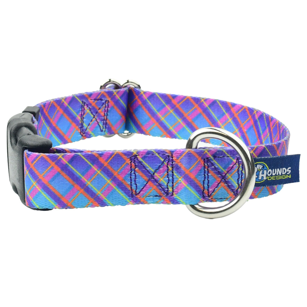 Twilight Glow Blue Plaid Dog Collar – EarthStyle by 2 Hounds Design