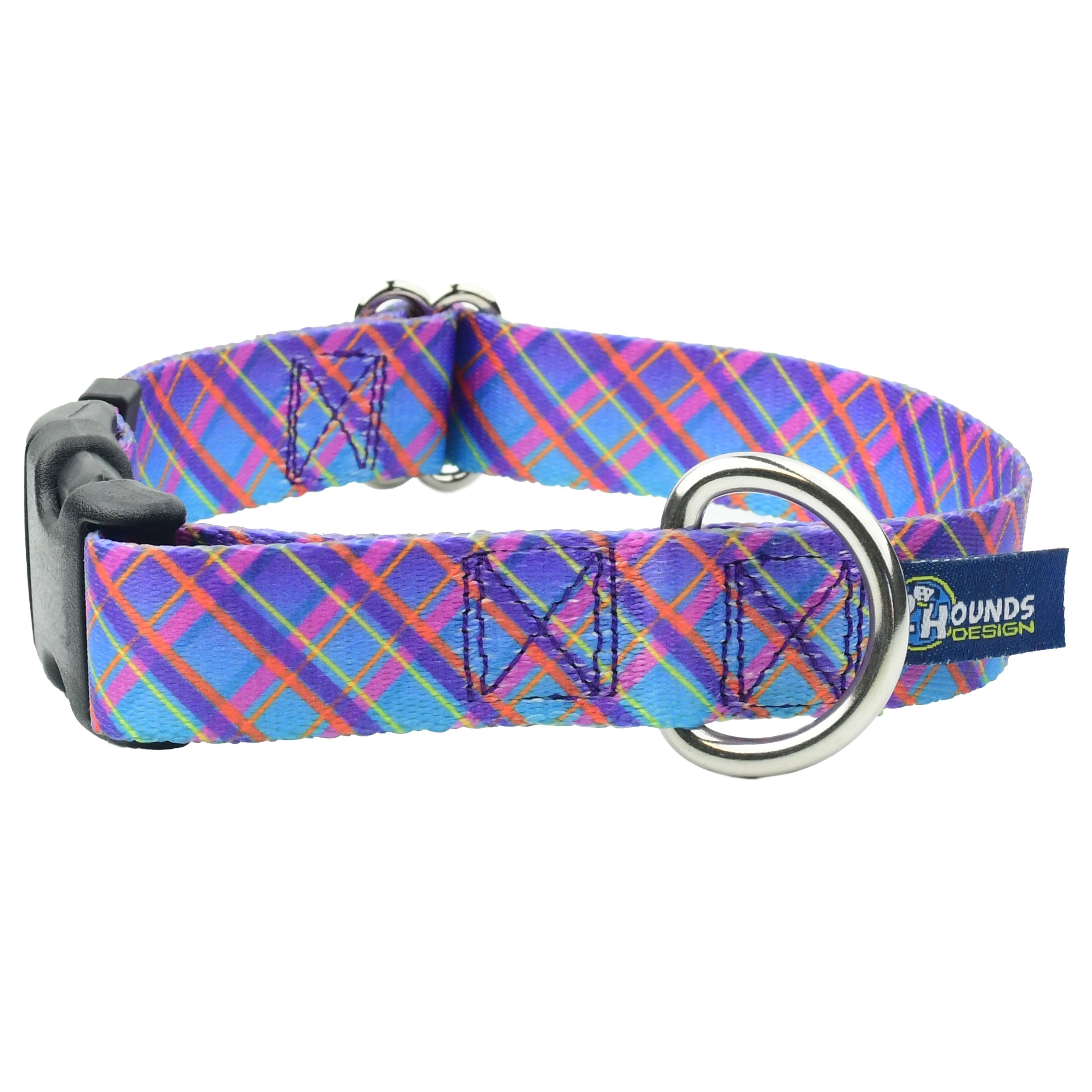 Twilight Glow Blue Plaid Dog Collar – EarthStyle by 2 Hounds Design