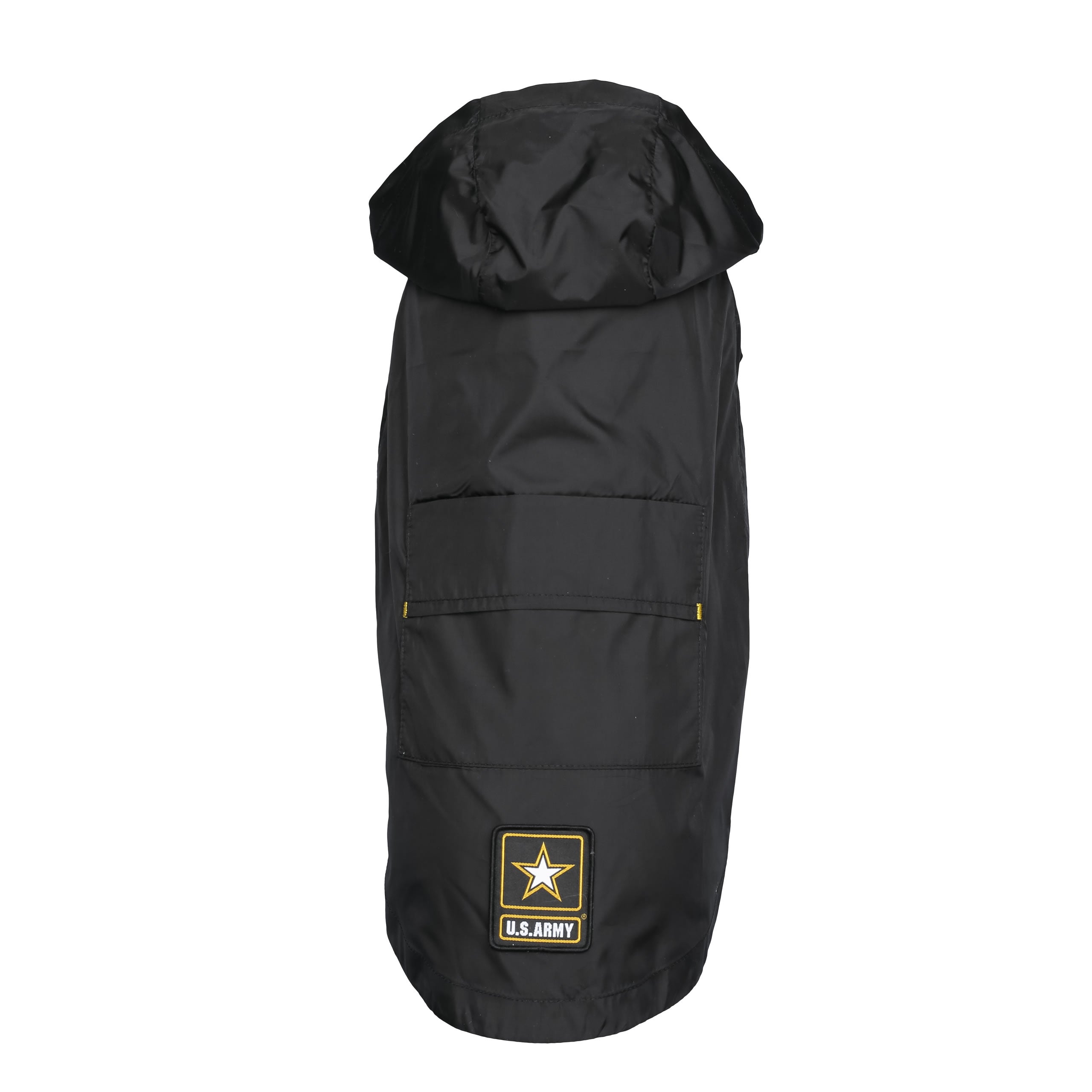 US Army Packable Dog Raincoat - Black by GF Pet.us