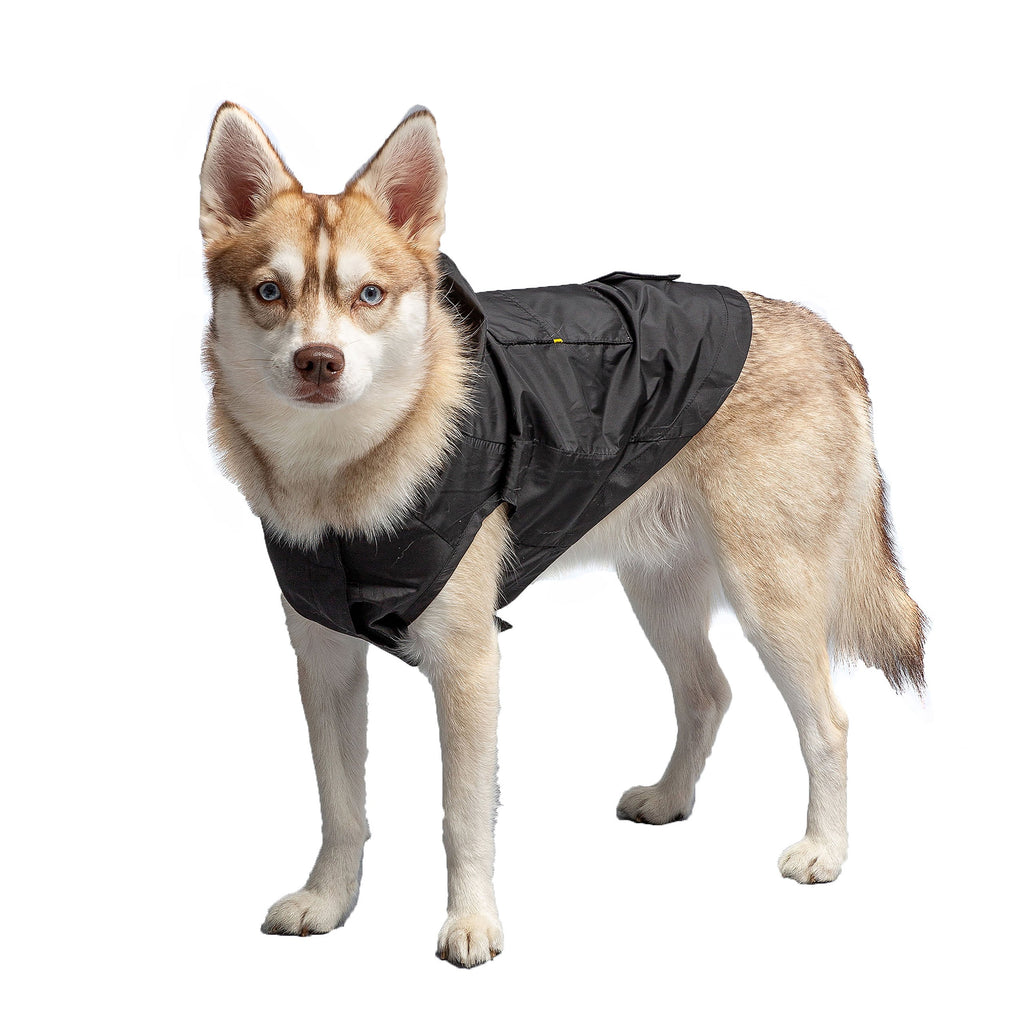 US Army Packable Dog Raincoat - Black by GF Pet.us