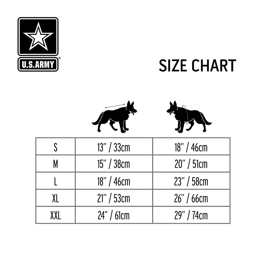US Army Packable Dog Raincoat - Black by GF Pet.us