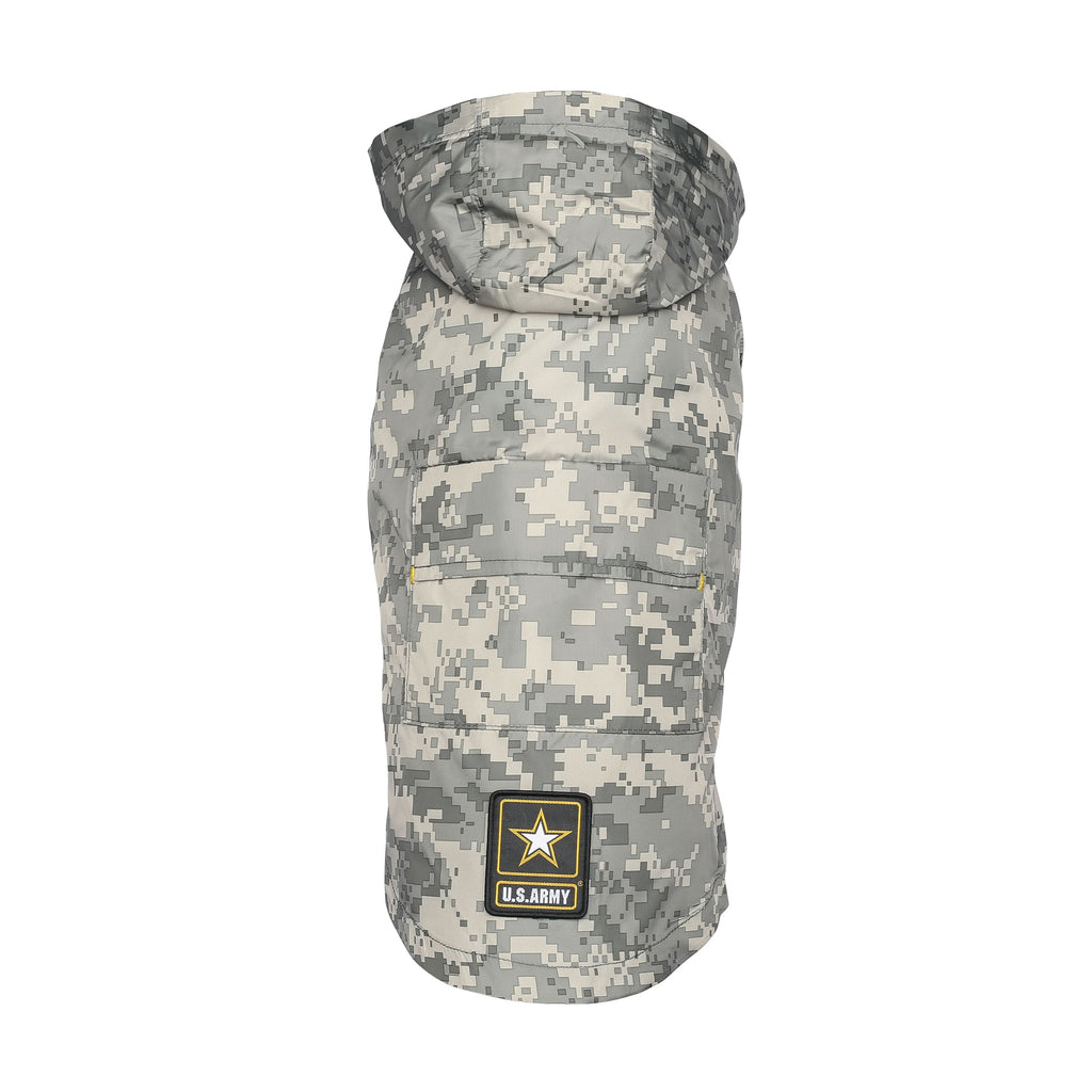 US Army Packable Dog Raincoat - Camo by GF Pet.us