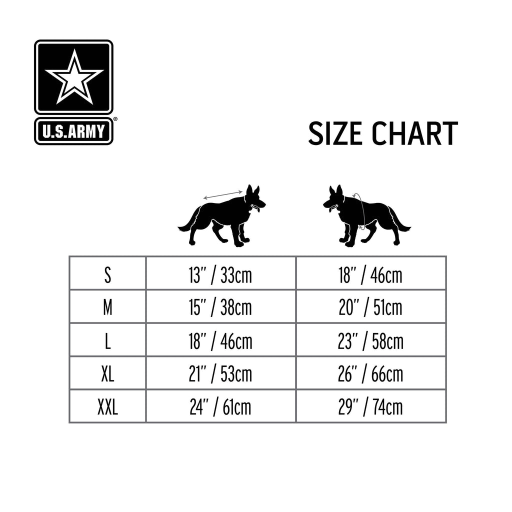 US Army Dog Jacket - Camo by GF Pet.us