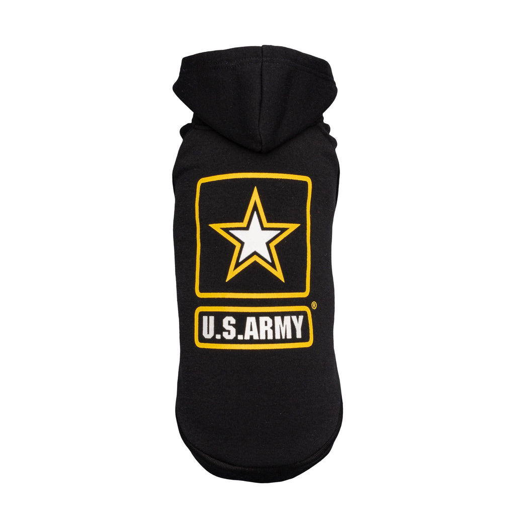US Army Hooded Dog Fleece - Black by GF Pet.us