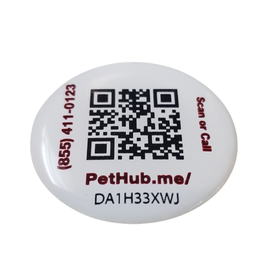 PetHub QR Pet ID Sticker – Upgrade Any Tag + Backup Pet Protection by PetHub