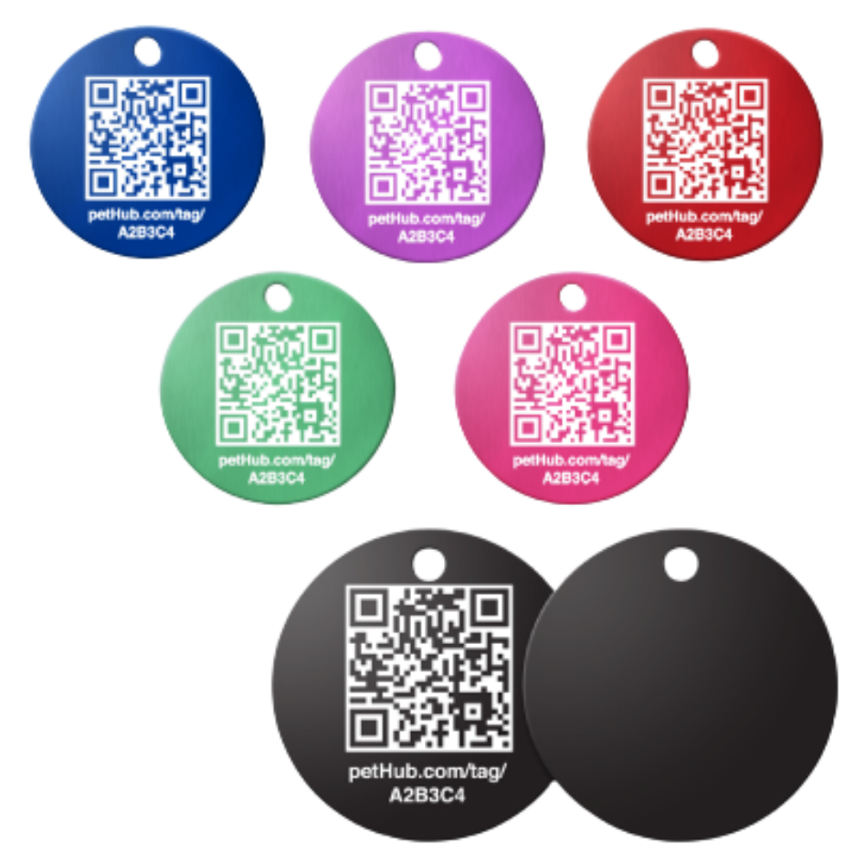 PetHub QR Pet ID Tag – Classic Aluminum by PetHub