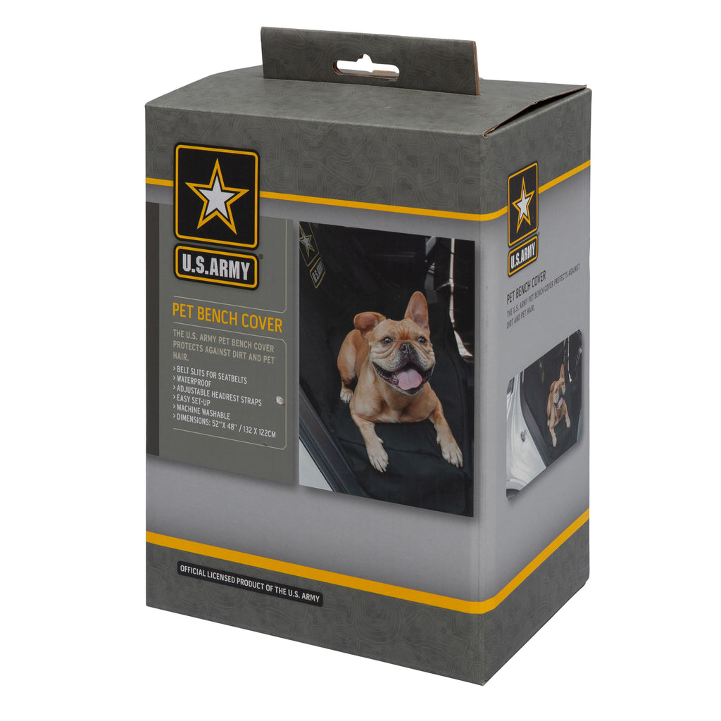 US Army Car Bench Seat Pet Cover - Dark Camo by GF Pet.us