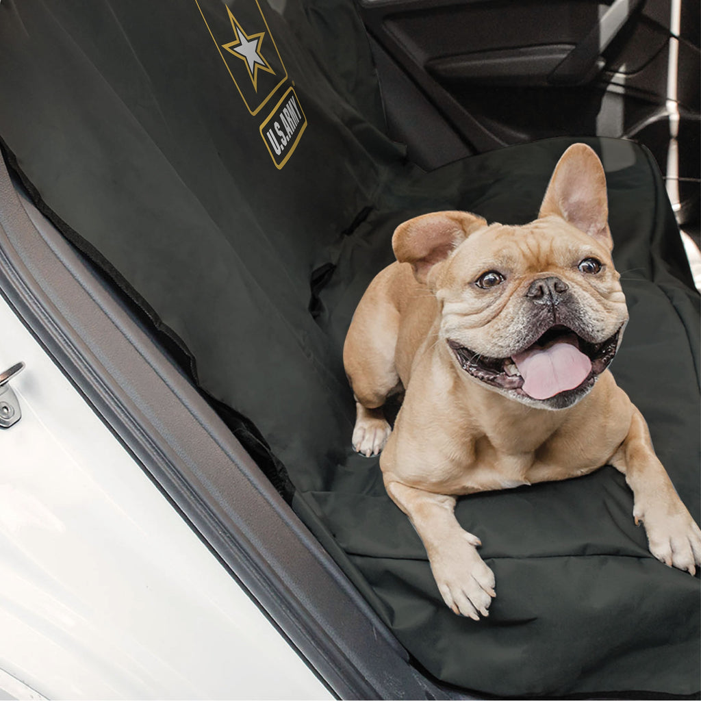 US Army Car Bench Seat Pet Cover - Dark Camo by GF Pet.us