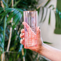 Underestimate Me, That'll Be Fun Collins Glass in Pink by The Bullish Store