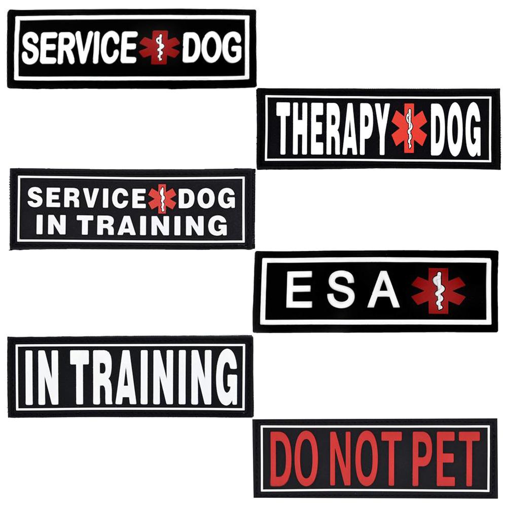 Dogline 3D Rubber Removable Patches for Dog Harness and Vest by Dogline
