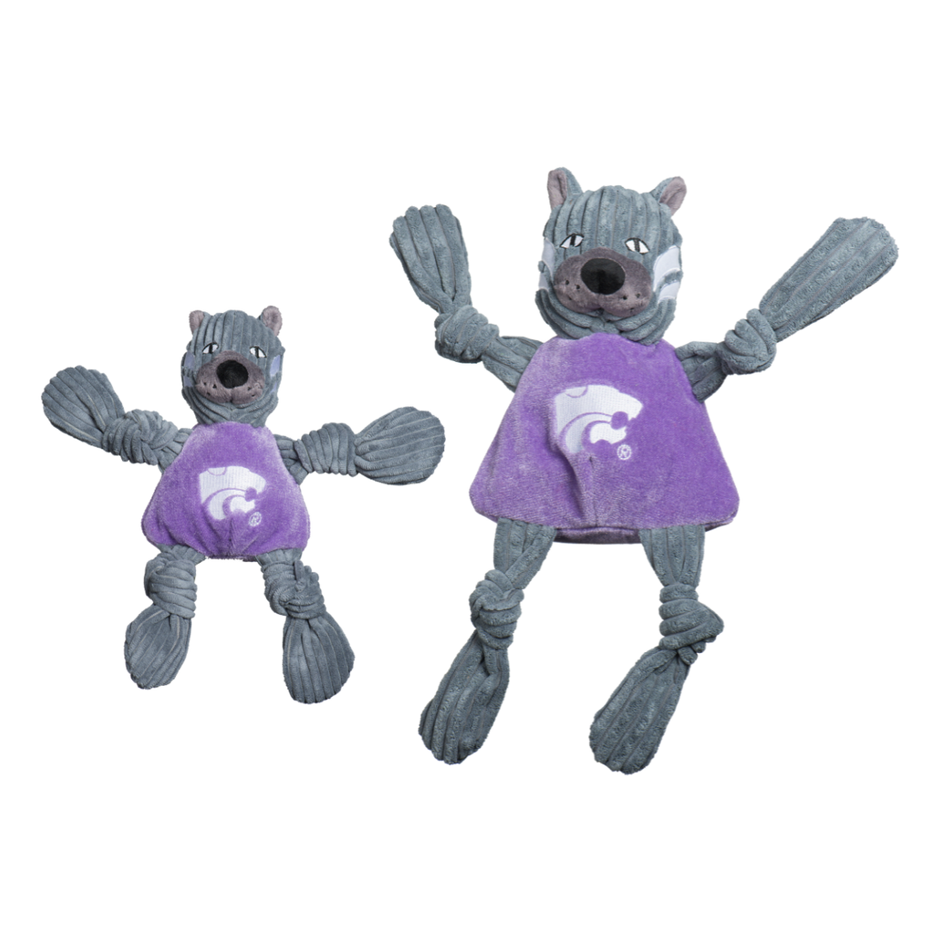 NCAA Kansas State University, Willie the Wildcat Knottie® Plush Dog Toy by HuggleHounds