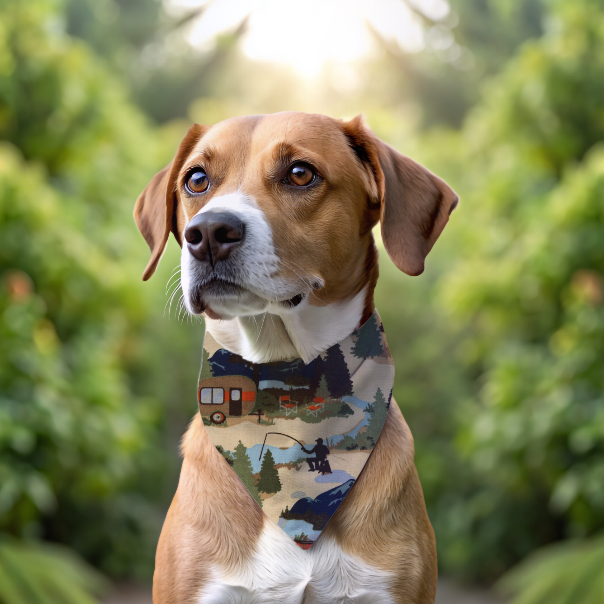 Camping Dog Bandana by Happy Tails Outfitters