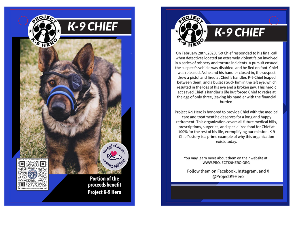 HuggleCause™, Project K-9 Hero, K-9 Chief Knottie® Plush Dog Toy, Large by HuggleHounds