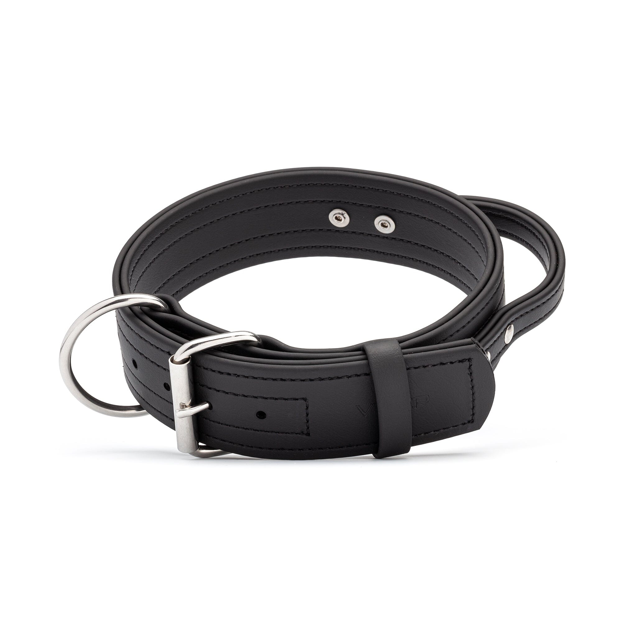 Viper Biothane Working Dog Collar + Built-in Handle - Stainless Steel Hardware by Dogline