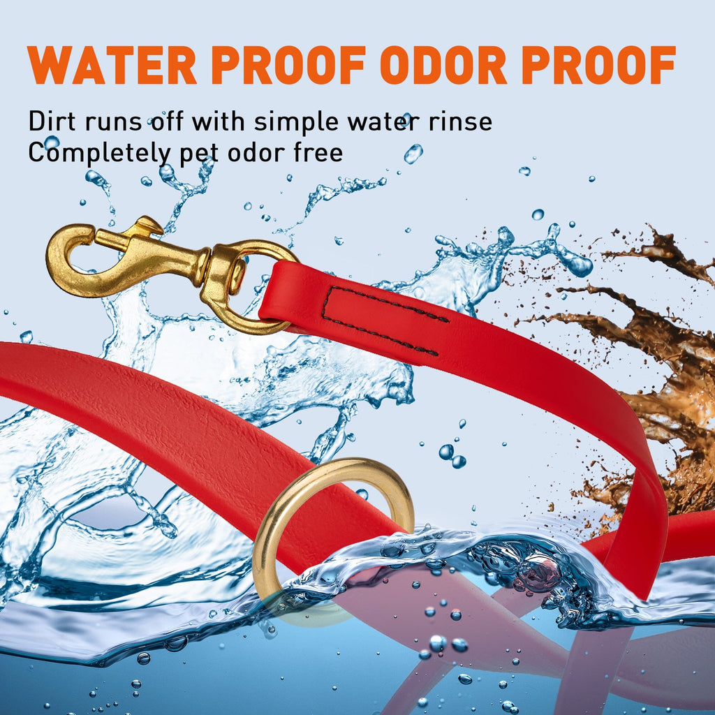 Viper Biothane Traffic Lead - Brass Hardware by Dogline