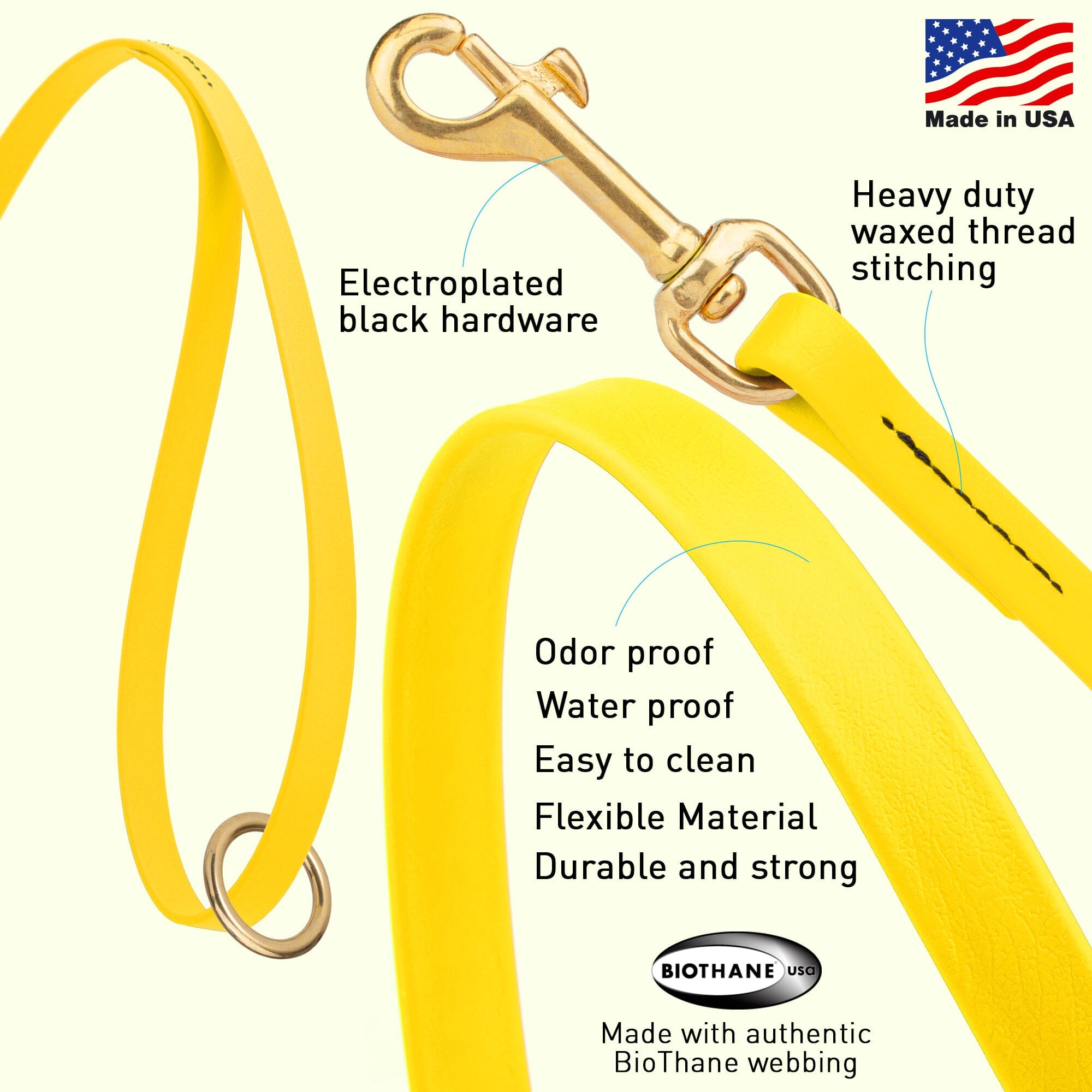 Viper Biothane Working Lead 4 ft by Dogline