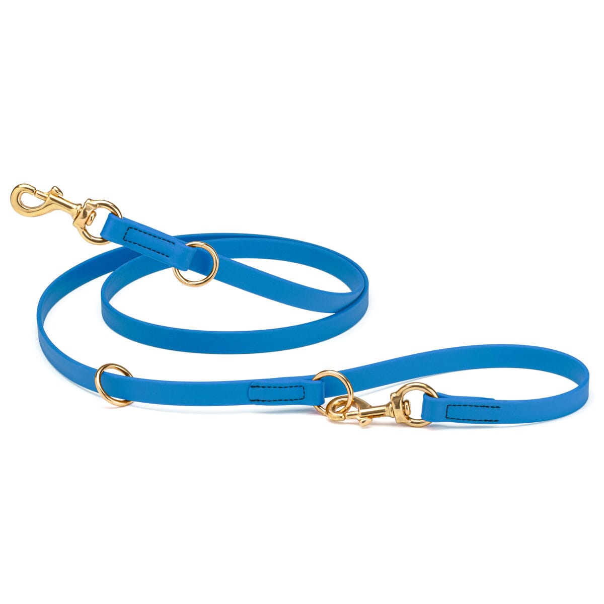 Viper Biothane Adjustable Multi-Purpose Dog Leash with Brass Hardware, 7FT by Dogline