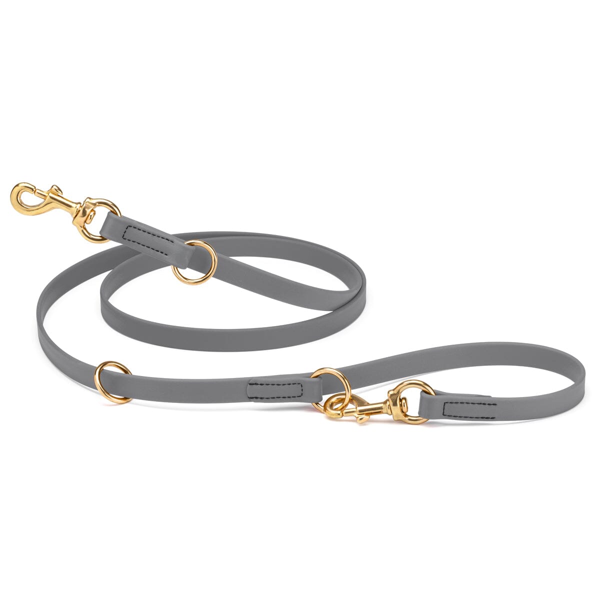Viper Biothane Adjustable Multi-Purpose Dog Leash with Brass Hardware, 7FT by Dogline