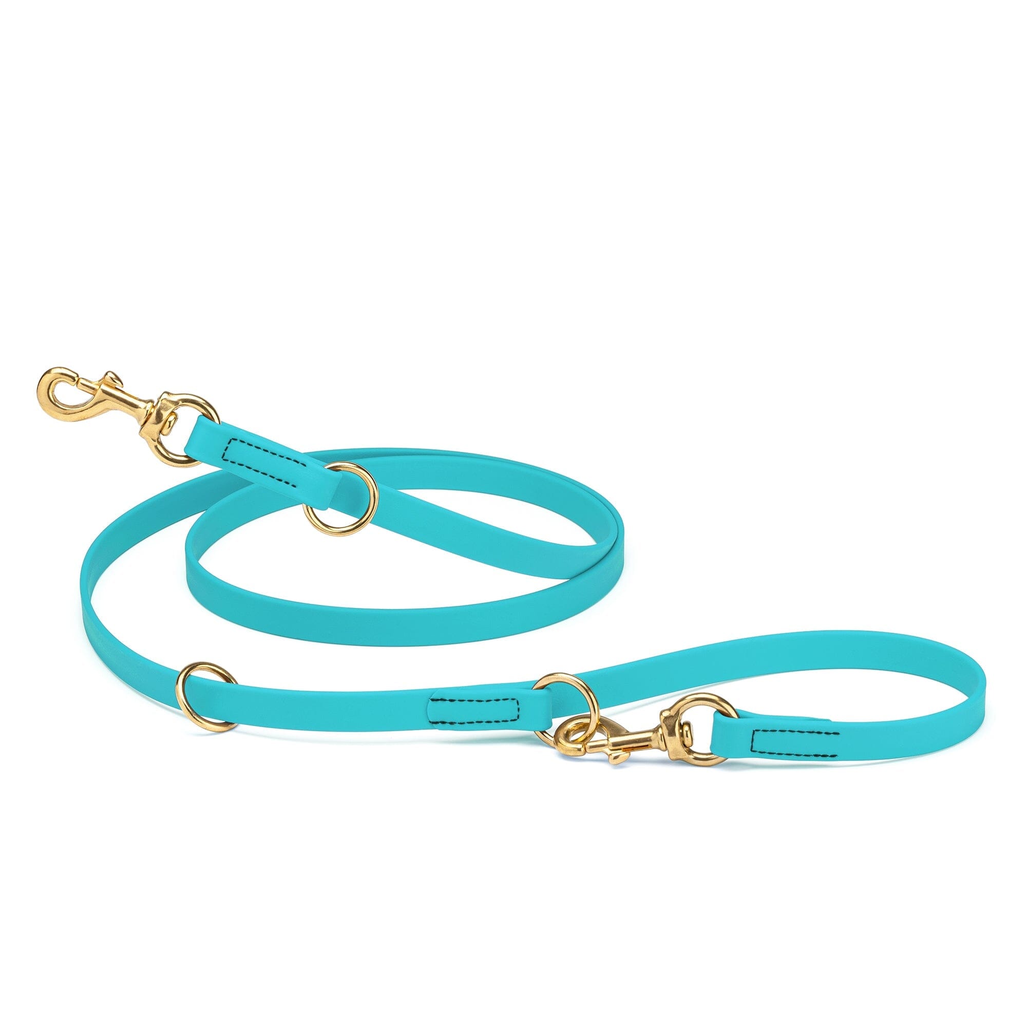 Viper Biothane Adjustable Multi-Purpose Dog Leash with Brass Hardware, 7FT by Dogline