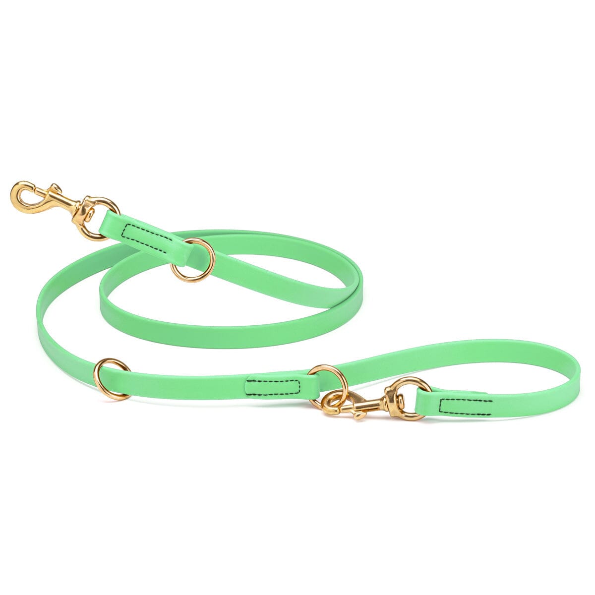 Viper Biothane Adjustable Multi-Purpose Dog Leash with Brass Hardware, 7FT by Dogline