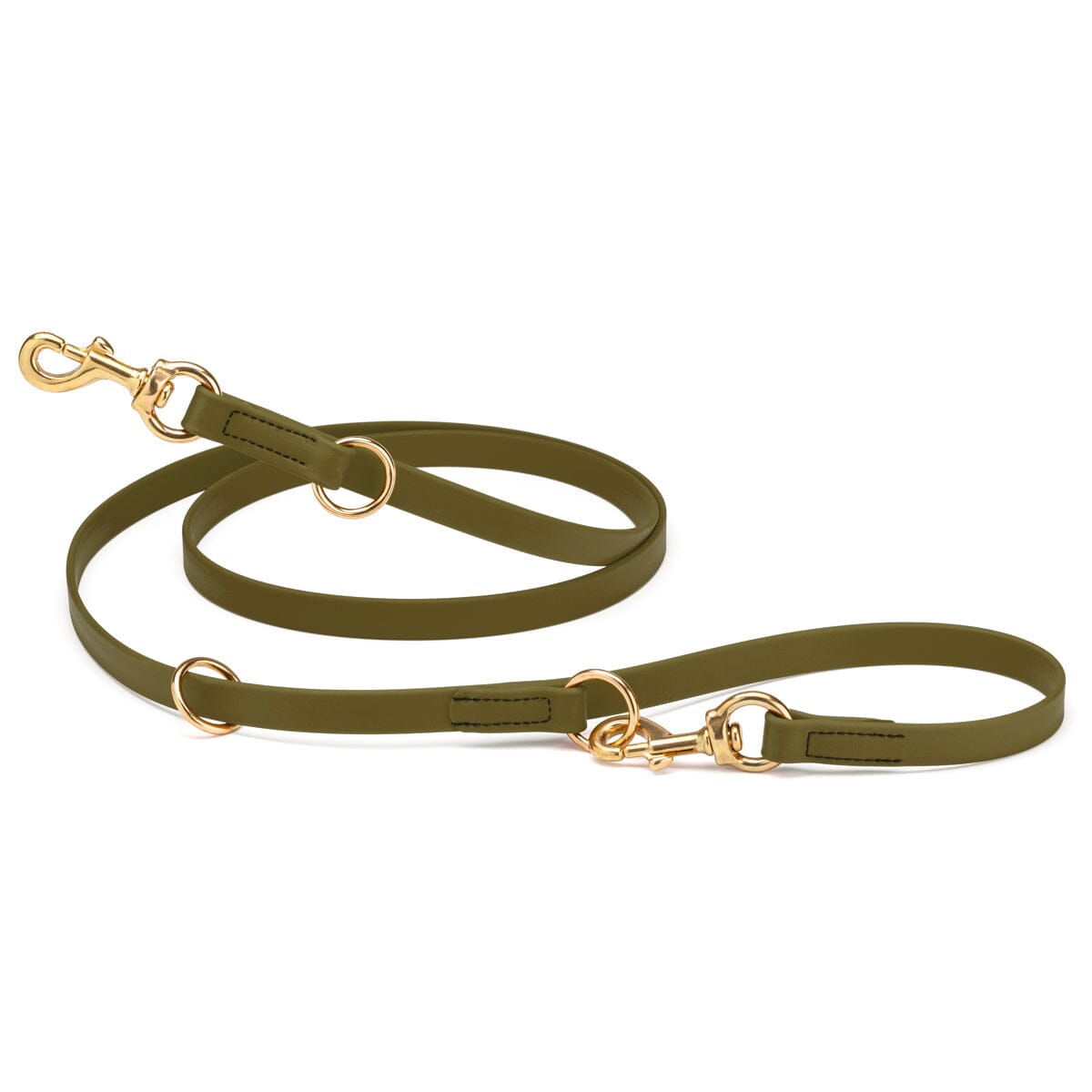 Viper Biothane Adjustable Multi-Purpose Dog Leash with Brass Hardware, 7FT by Dogline