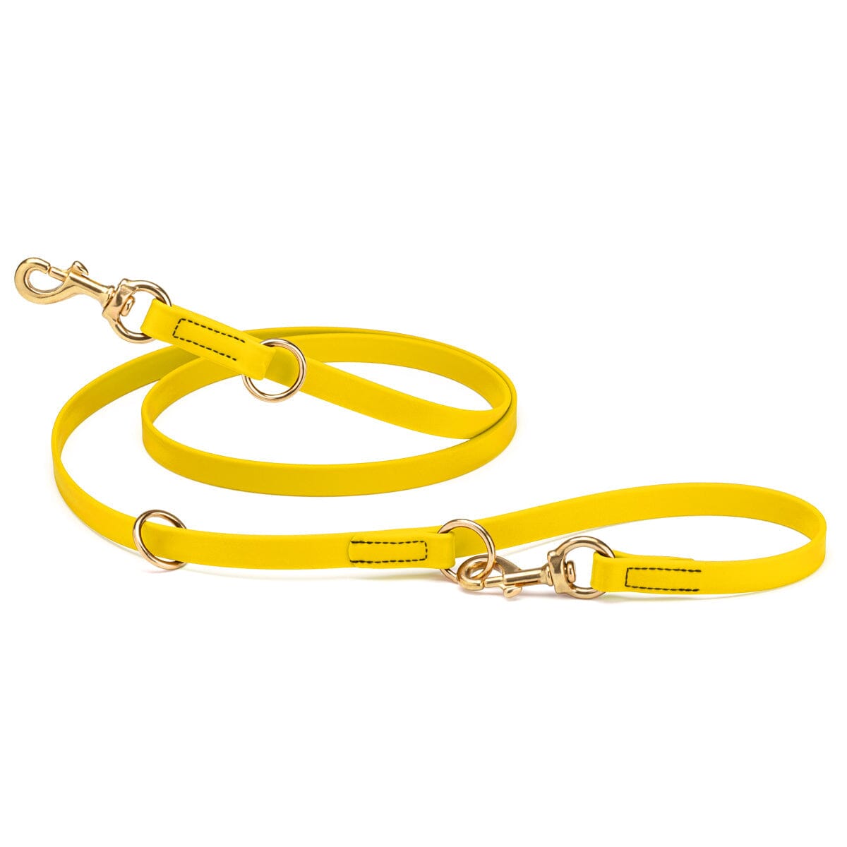 Viper Biothane Adjustable Multi-Purpose Dog Leash with Brass Hardware, 7FT by Dogline