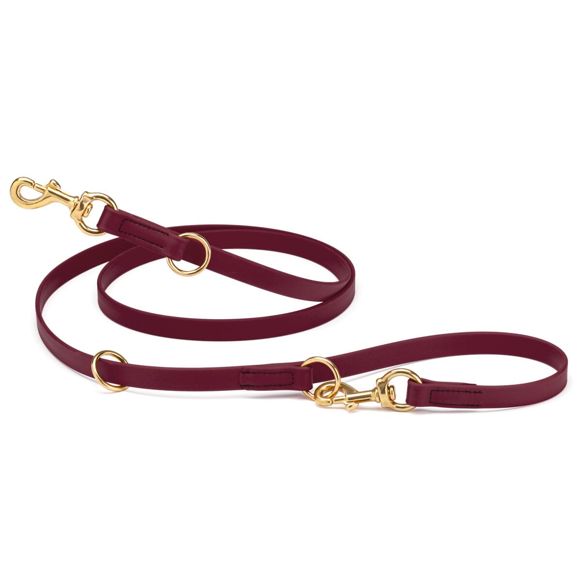 Viper Biothane Adjustable Multi-Purpose Dog Leash with Brass Hardware, 7FT by Dogline