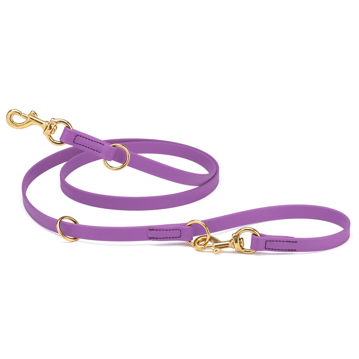 Viper Biothane Adjustable Multi-Purpose Dog Leash with Brass Hardware, 7FT by Dogline