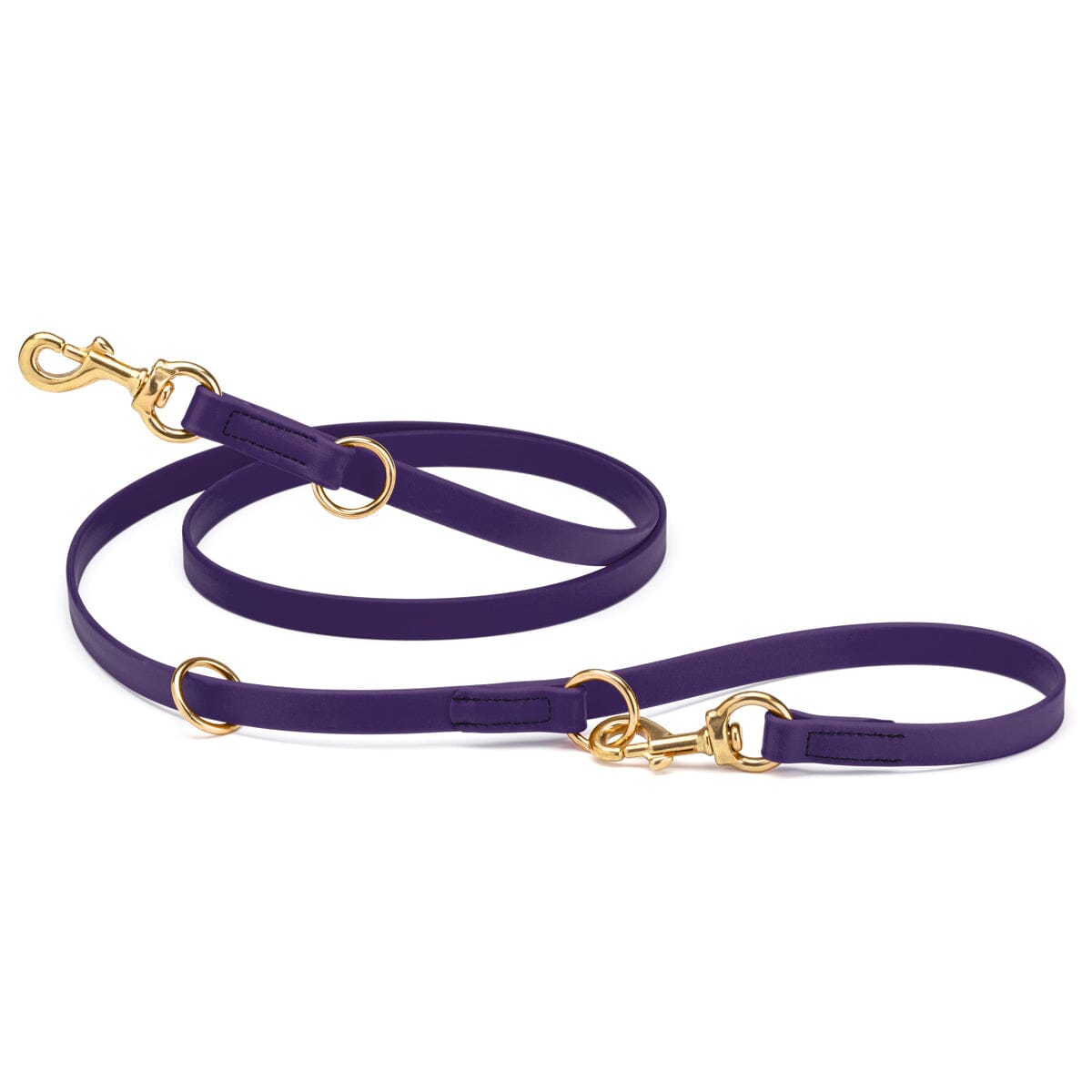 Viper Biothane Adjustable Multi-Purpose Dog Leash with Brass Hardware, 7FT by Dogline