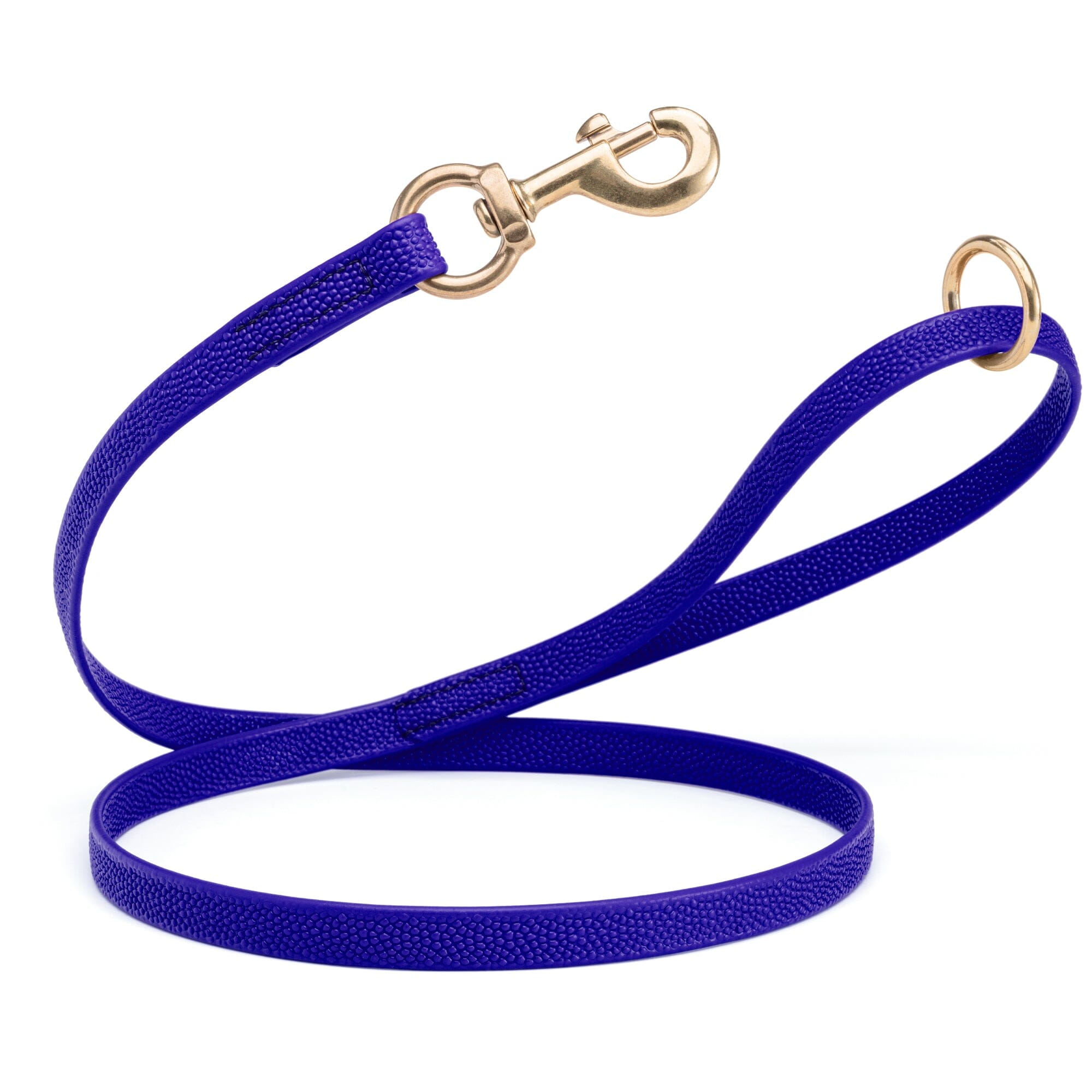 Viper Pebble Emboss BioThane Dog Leash with Solid Brass Hardware by Dogline