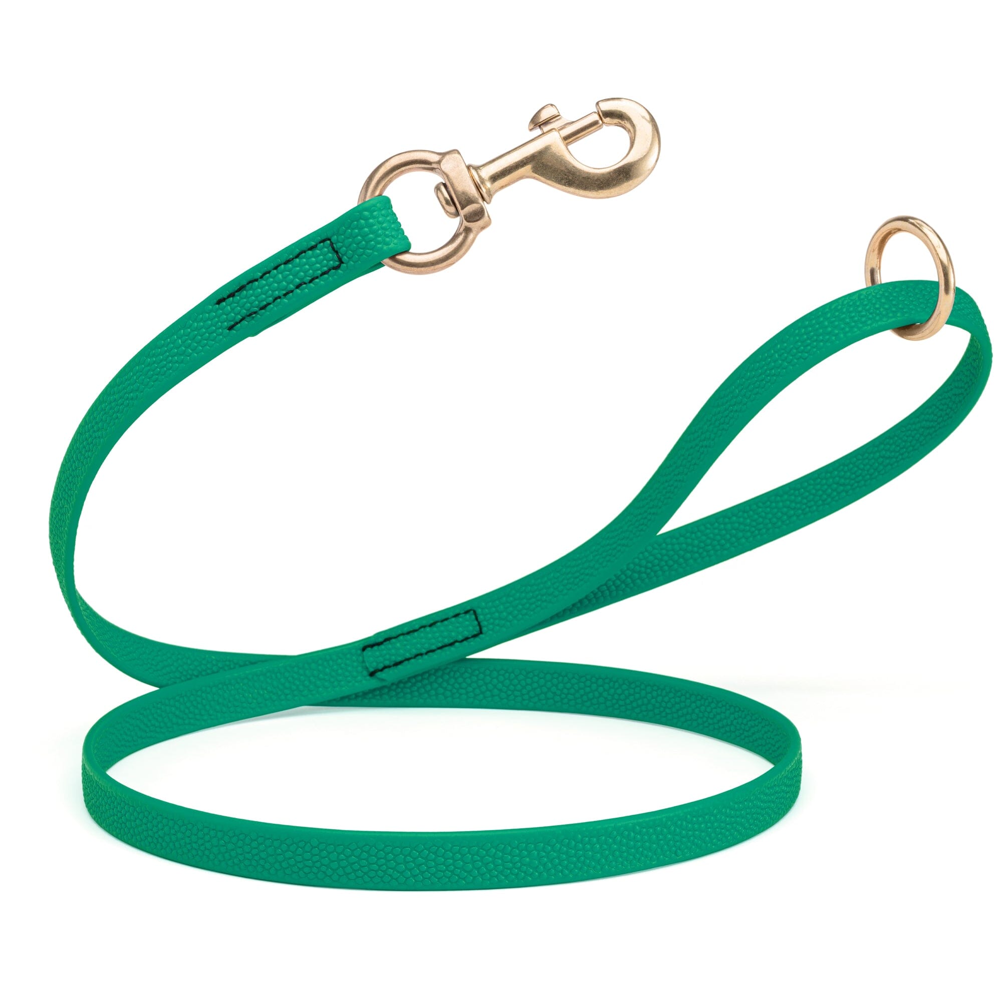 Viper Pebble Emboss BioThane Dog Leash with Solid Brass Hardware by Dogline