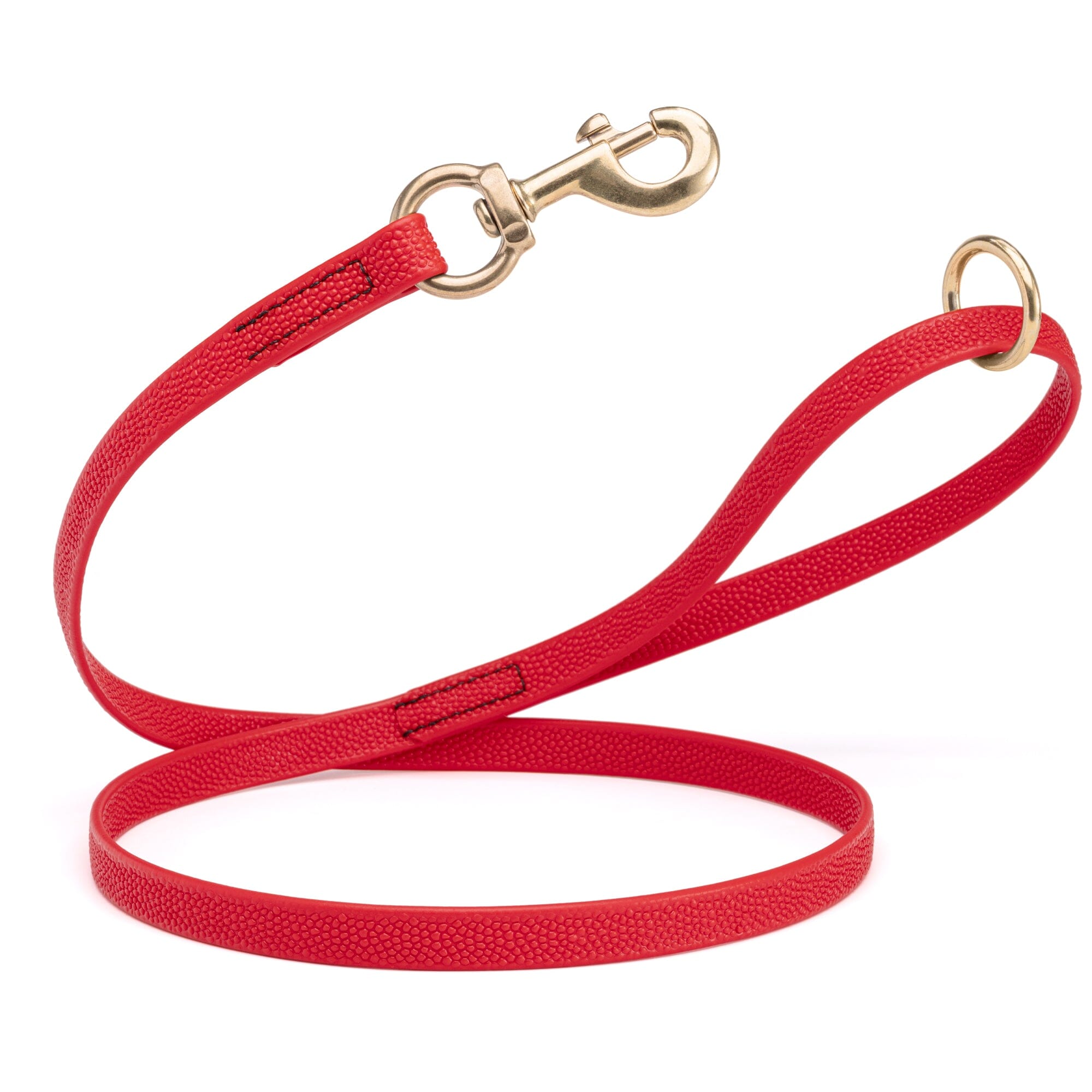 Viper Pebble Emboss BioThane Dog Leash with Solid Brass Hardware by Dogline