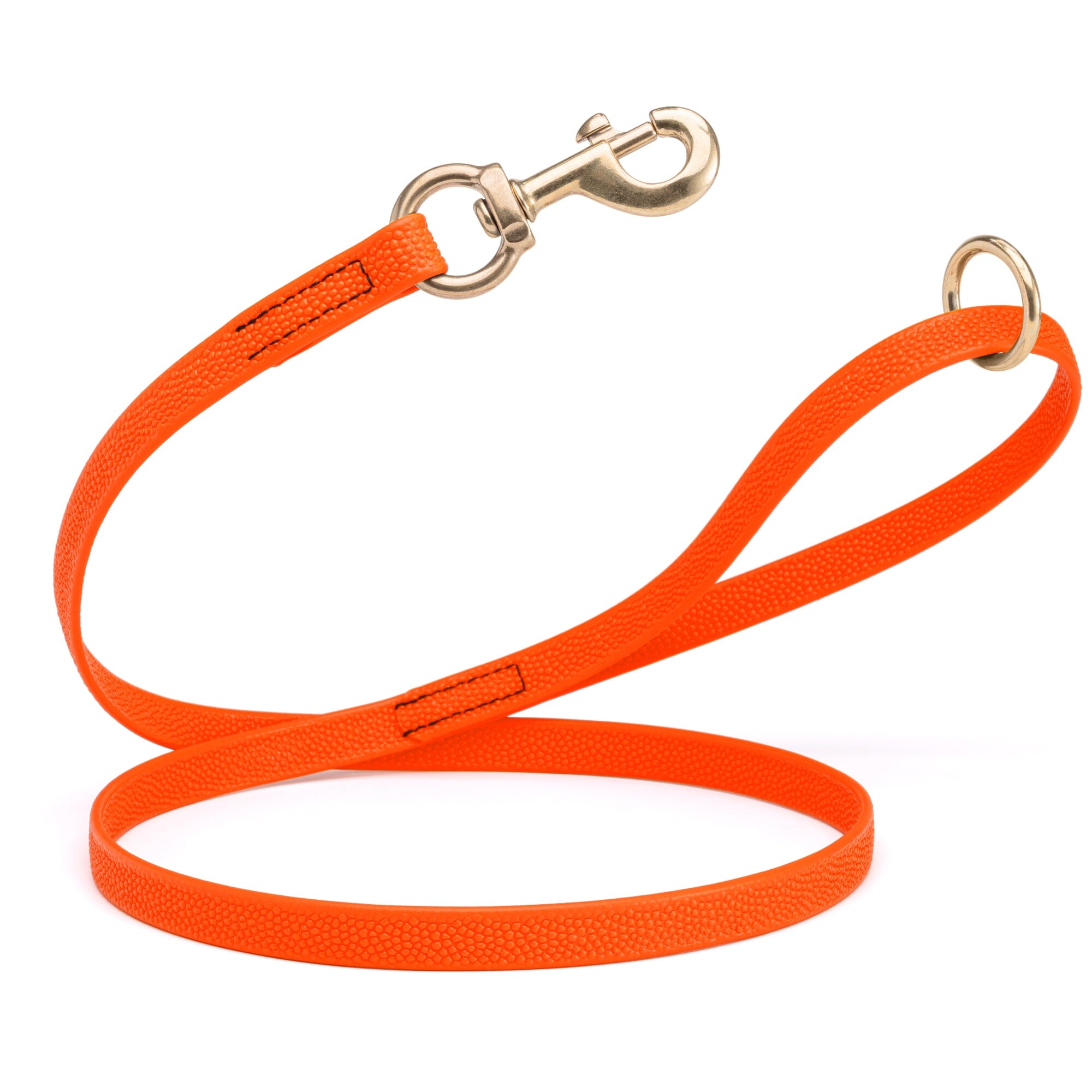 Viper Pebble Emboss BioThane Dog Leash with Solid Brass Hardware by Dogline