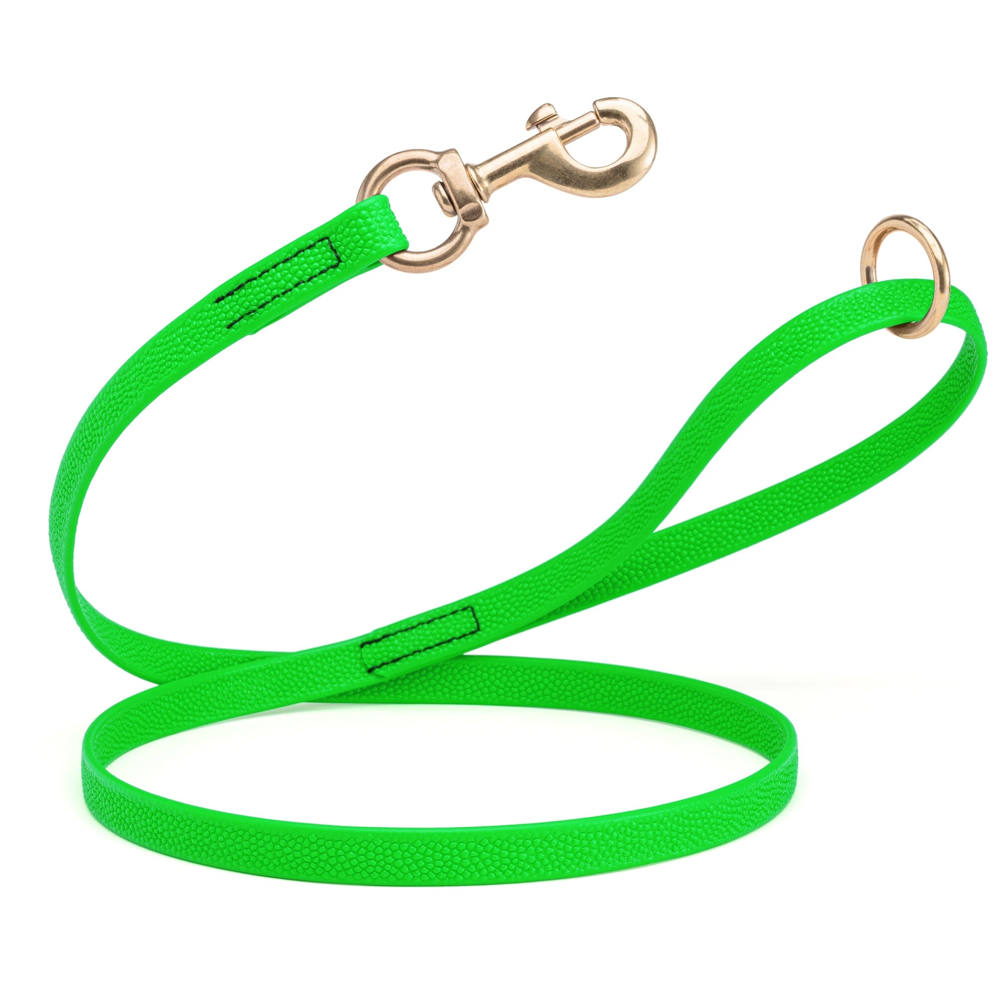 Viper Pebble Emboss BioThane Dog Leash with Solid Brass Hardware by Dogline