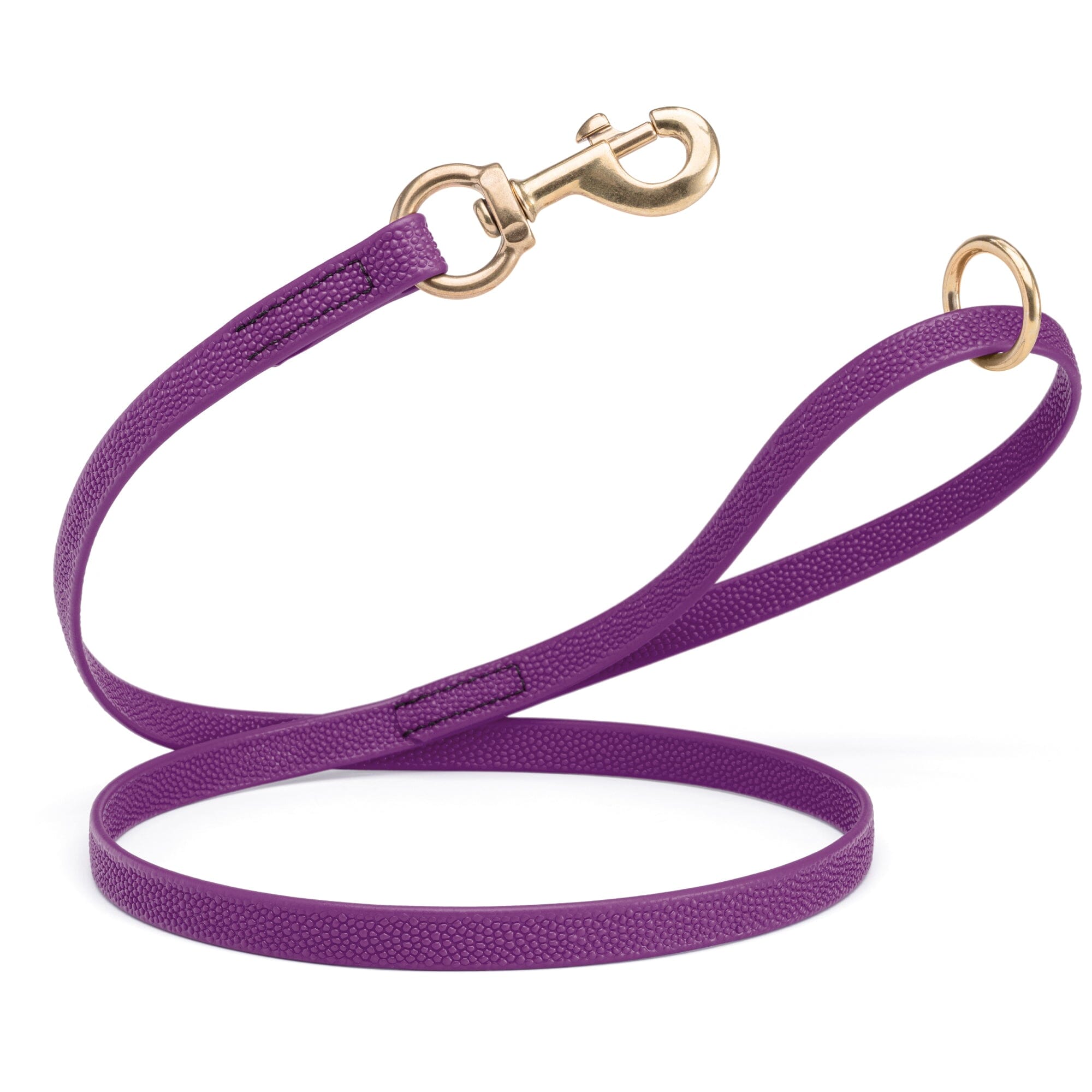 Viper Pebble Emboss BioThane Dog Leash with Solid Brass Hardware by Dogline