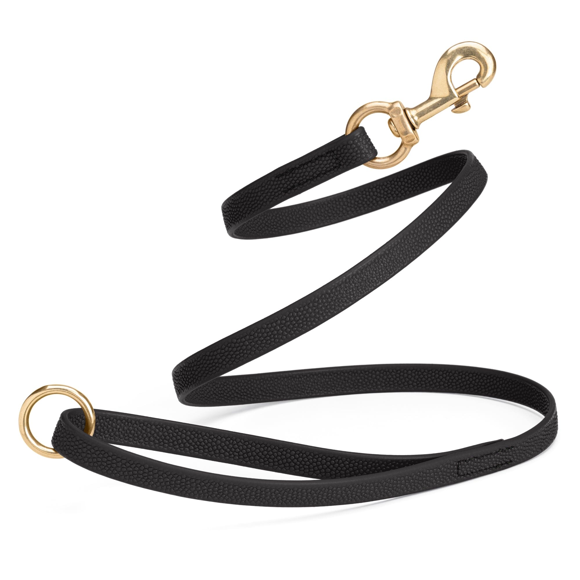 Viper Pebble Emboss BioThane Dog Leash with Solid Brass Hardware by Dogline