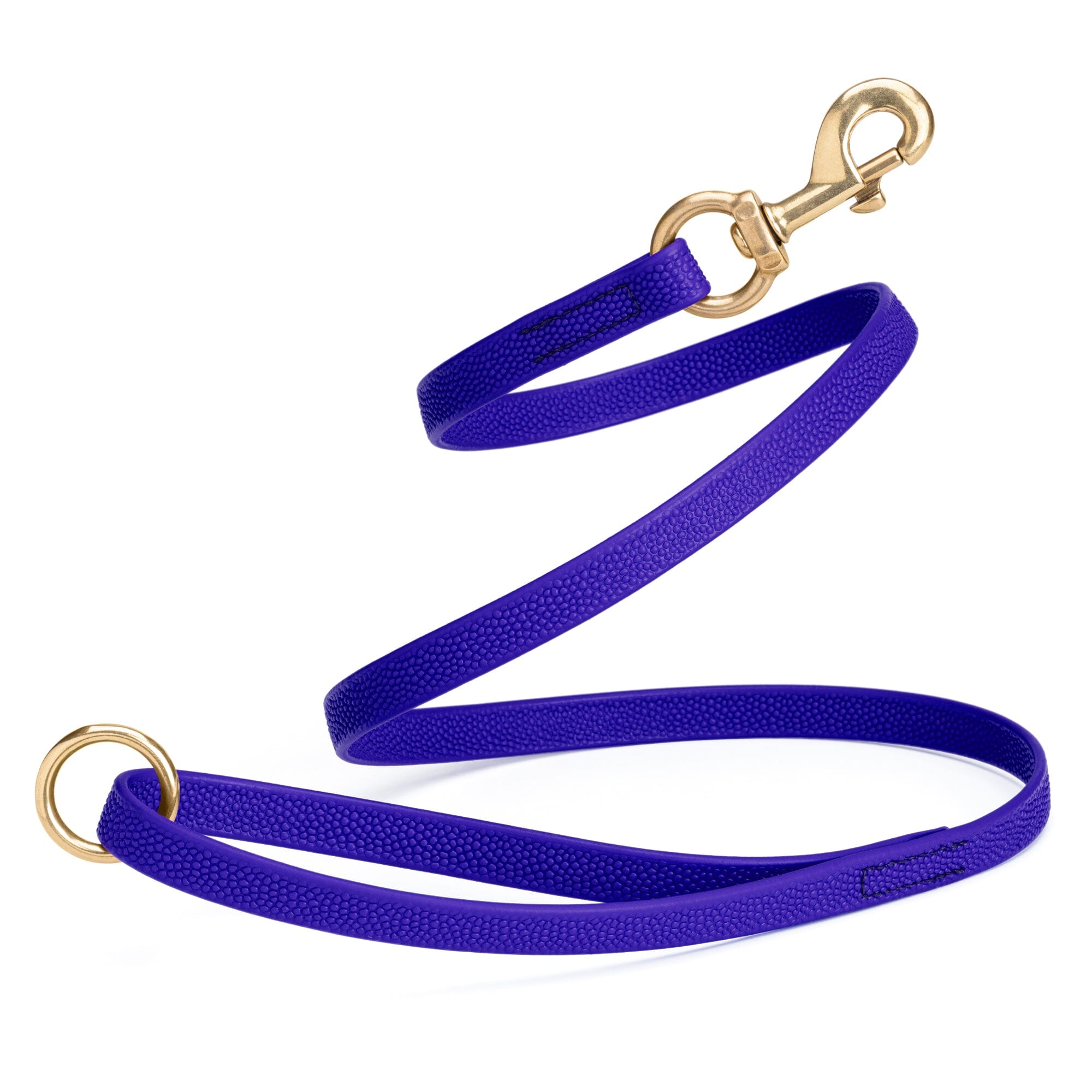 Viper Pebble Emboss BioThane Dog Leash with Solid Brass Hardware by Dogline